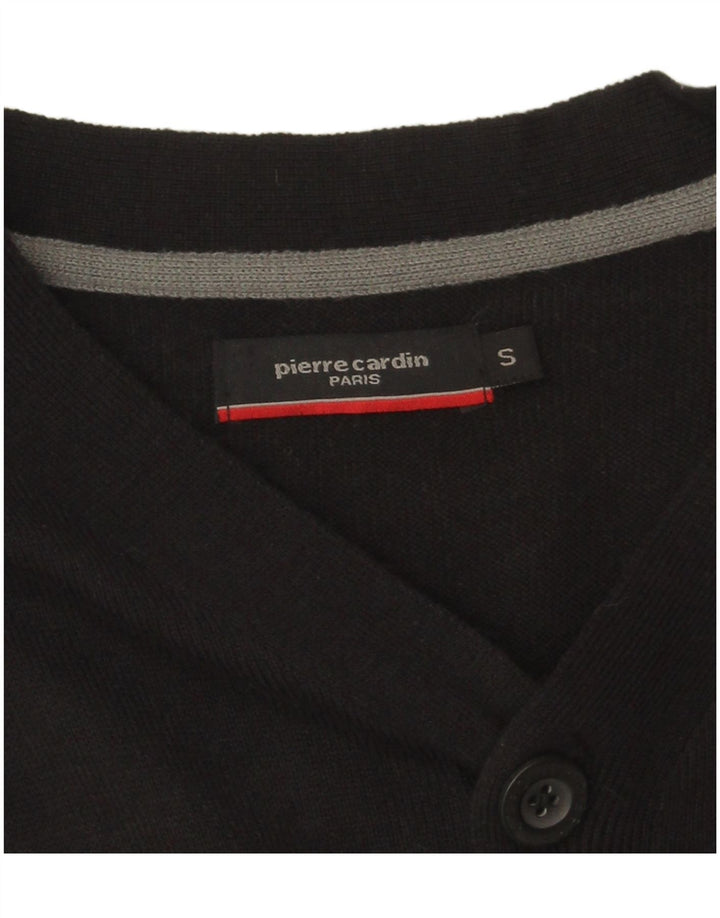 Pierre Cardin - Cárdigan para hombre (acrílico), color negro