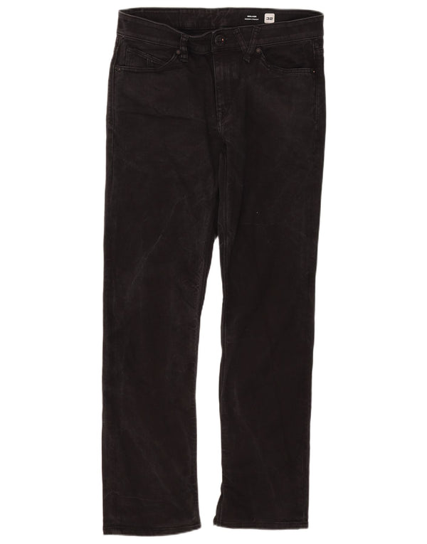 Vaqueros rectos Volcom Solver para hombre W32 L30 Algodón negro