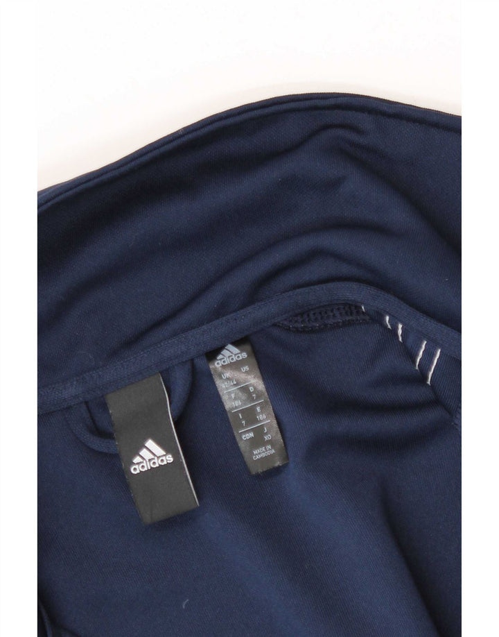 Adidas - Chaqueta de chándal para hombre, talla 42/44, talla grande, azul marino