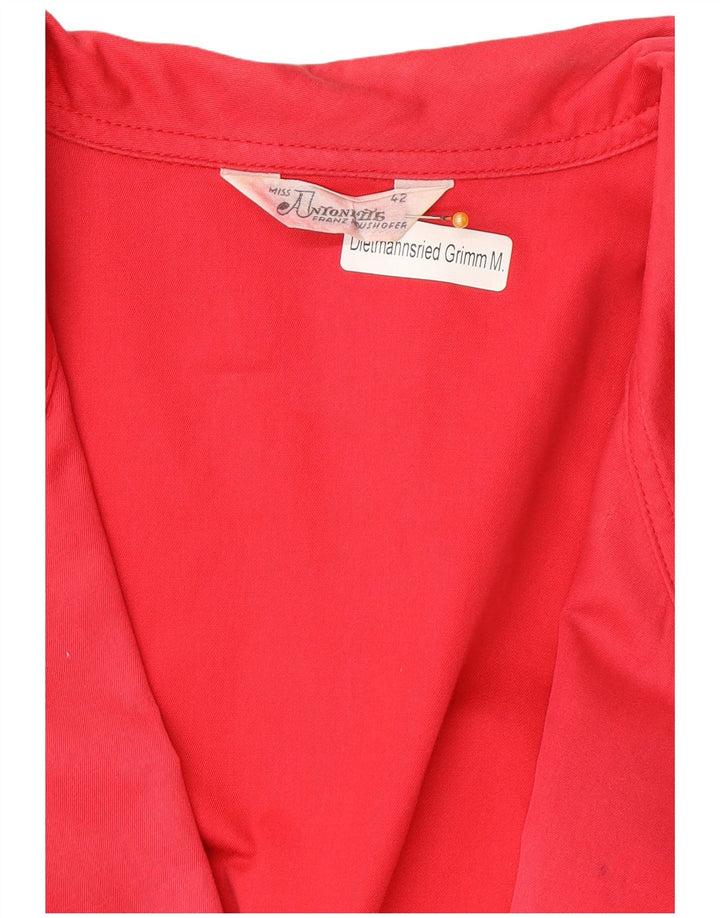 Vintage mujer doble pecho cardigan suéter IT 42 rosa medio