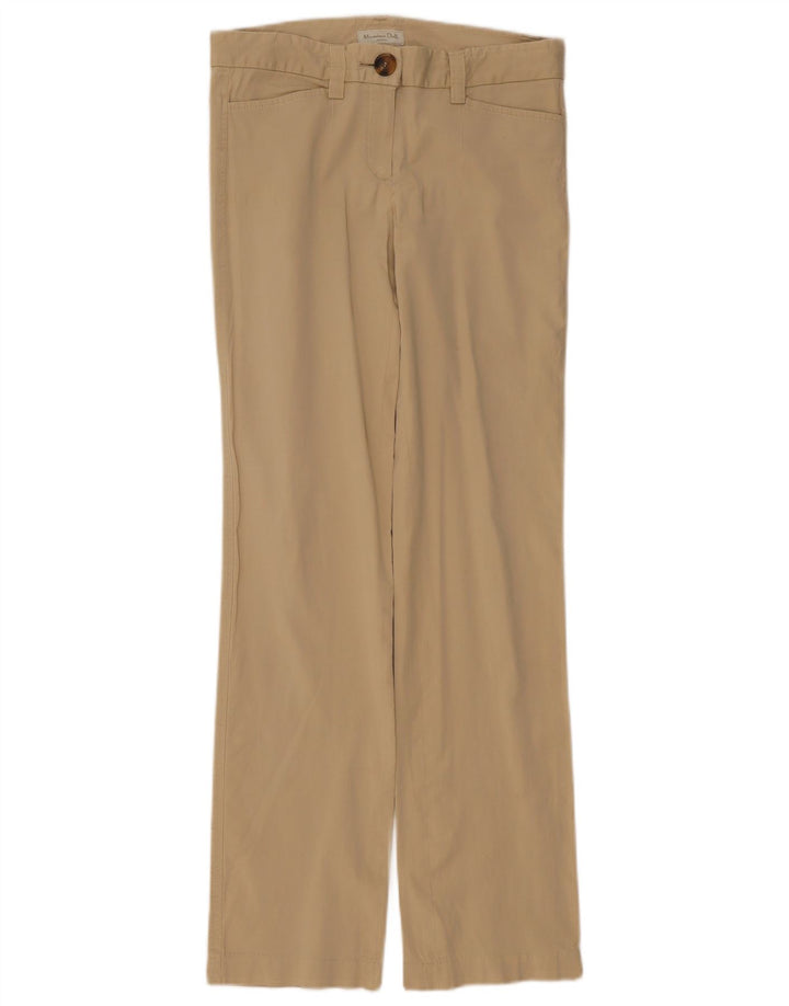 Pantalón Casual Recto Mujer Massimo Dutti W30 L32 Beige