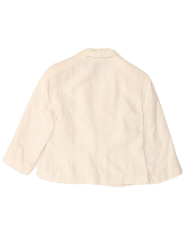 PHASE EIGHT Chaqueta Bolero de manga 3/4 para mujer con 1 botón UK 10 Small White
