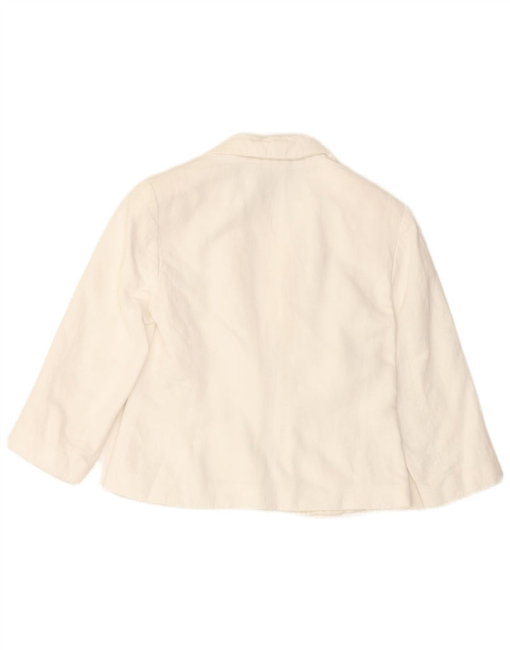 PHASE EIGHT Chaqueta Bolero de manga 3/4 para mujer con 1 botón UK 10 Small White