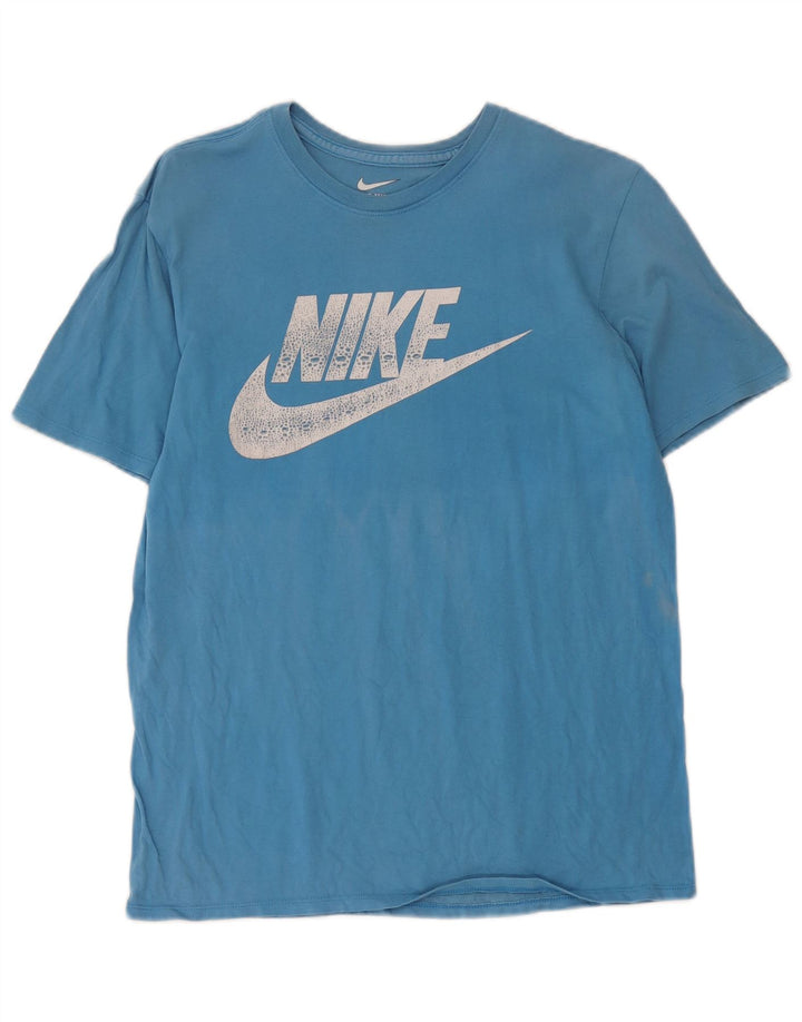 Nike Camiseta con gráfico de corte atlético para hombre Azul medio