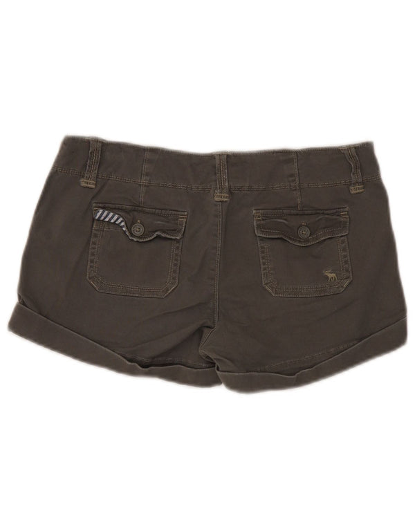 Abercrombie & Fitch Pantalones cortos chinos para mujer US 2 XS W30 Algodón caqui