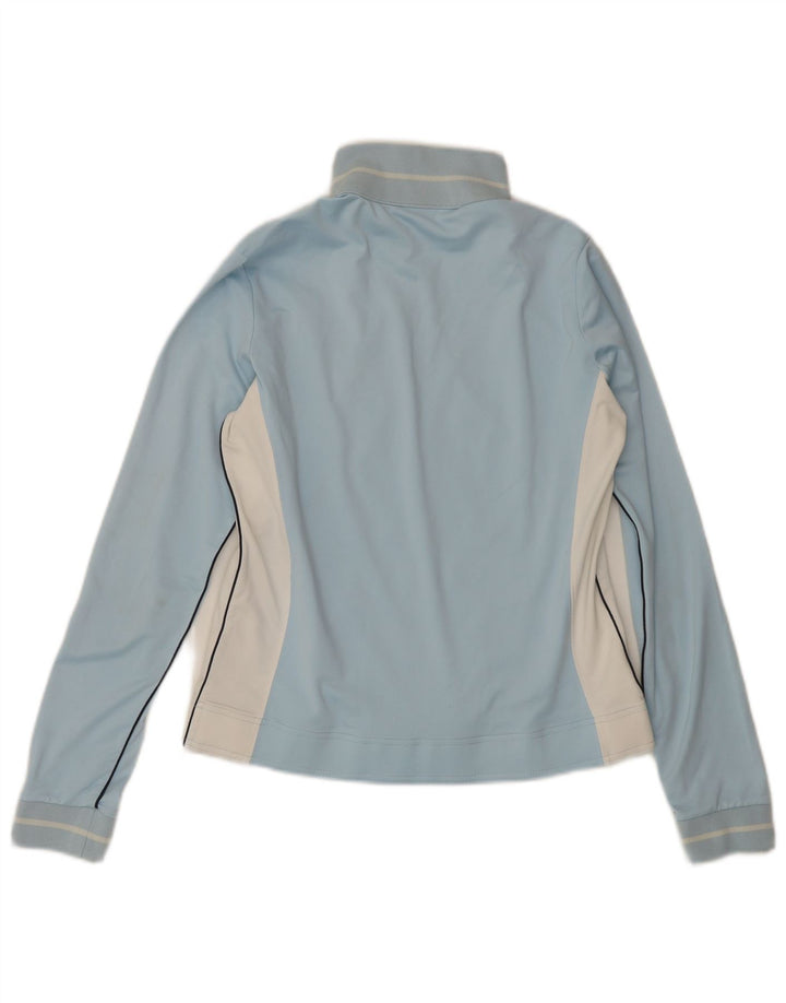 Champion Chaqueta de chándal para mujer UK 40 Grande Azul Colorblock Poliéster
