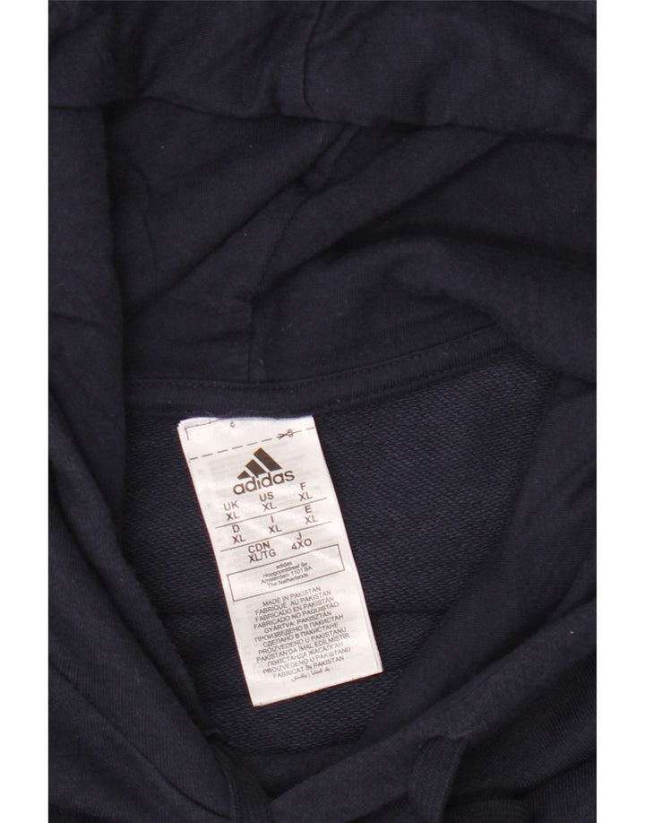 Adidas Hombre Sudadera Con Capucha Jumper XL Azul Marino Algodón