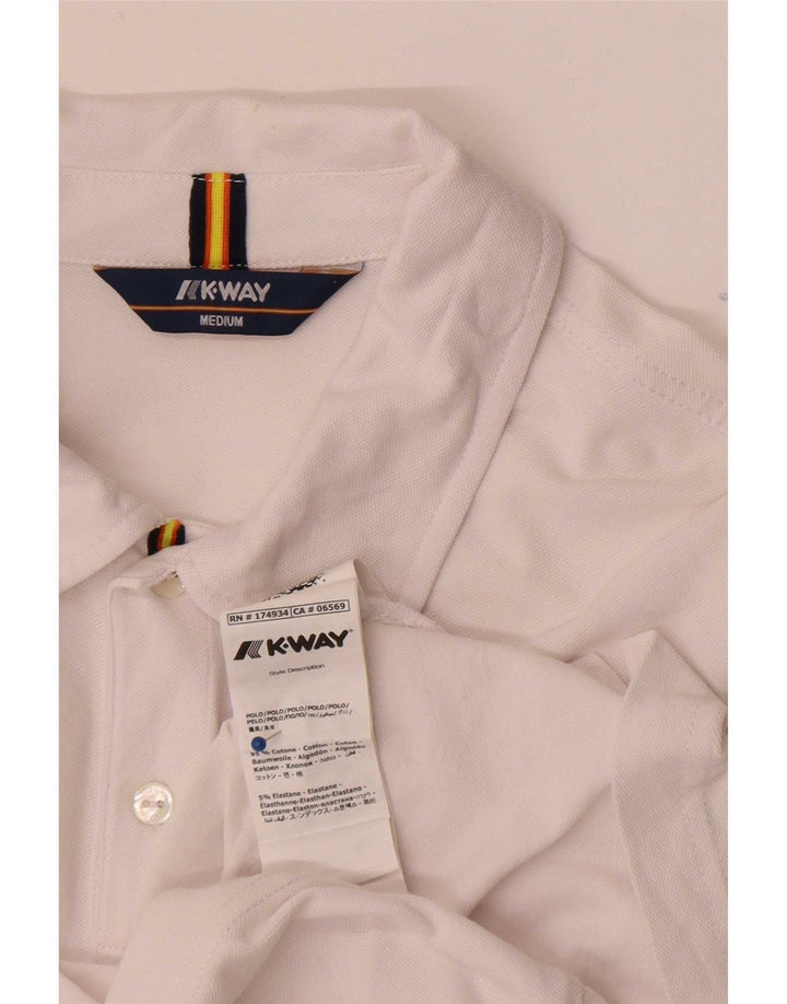 Polo K-Way Hombre Algodón Blanco Mediano