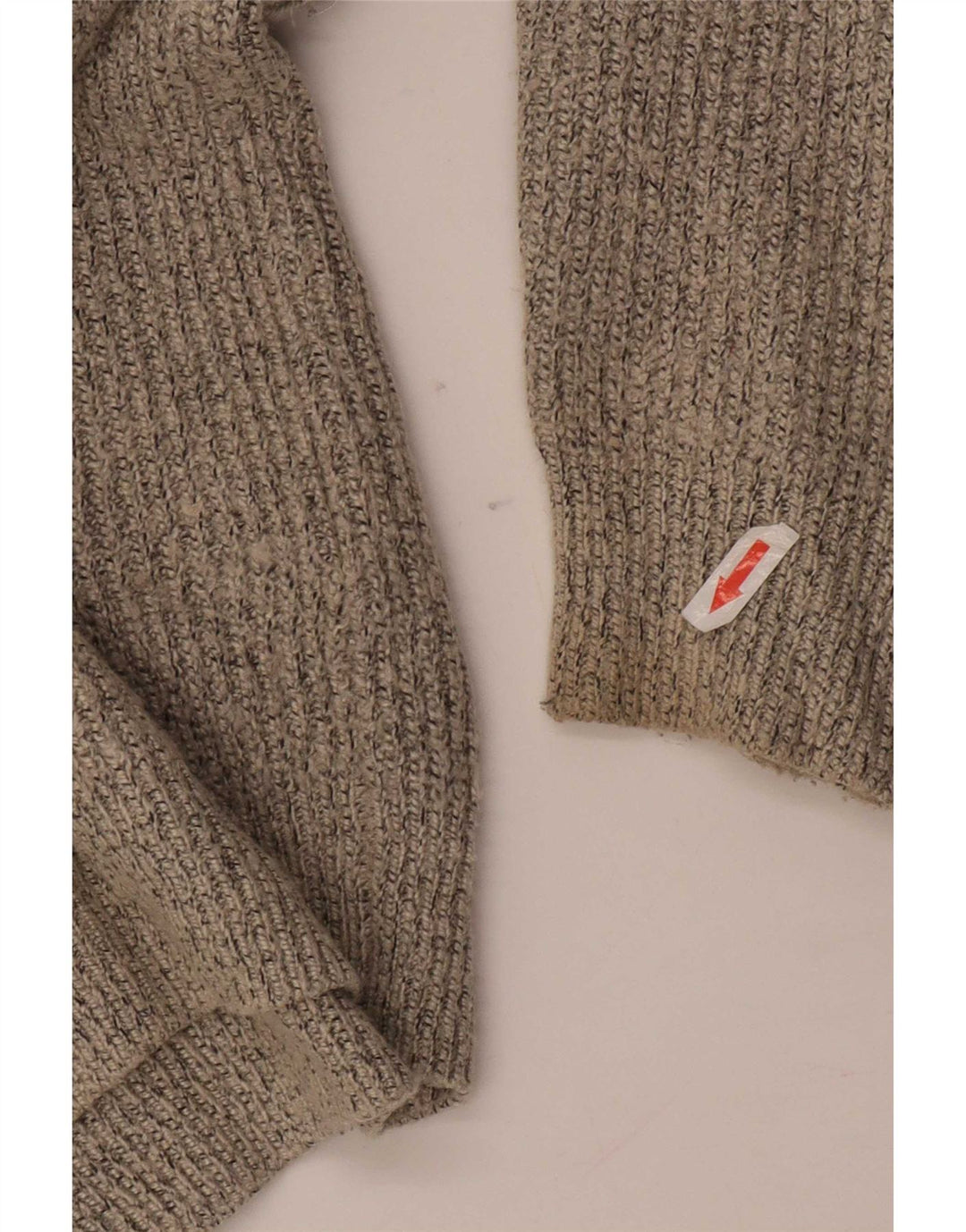 Marks & Spencer - Jersey de cuello redondo para hombre, talla grande, poliamida moteada gris