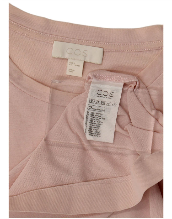 Cos Camiseta para hombre Top Small Pink Cotton