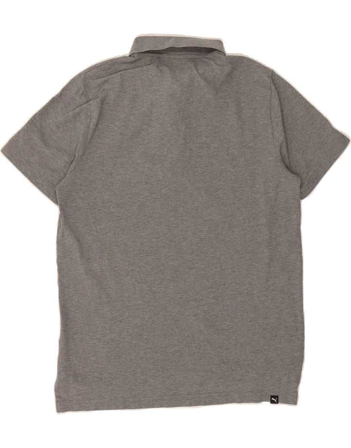 PUMA Mens Polo Shirt Large Grey Cotton Vintage Puma and Second-Hand Puma from Messina Hembry 
