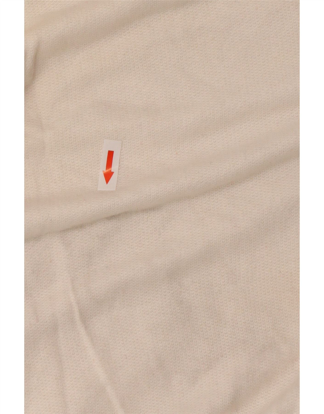 Vintage mujer botón cuello sudadera jumper IT 44 Medium White Colourblock