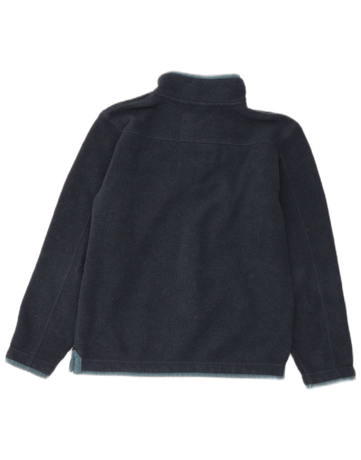 Fat Face Jersey de forro polar con cuello y cremallera para niño 10-11 años Azul marino Poliéster