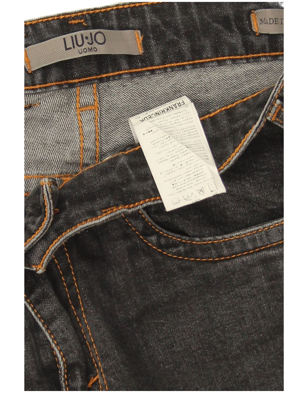 Vaqueros Liu Jo Hombre Uomo Slim W32 L29 Algodón Gris