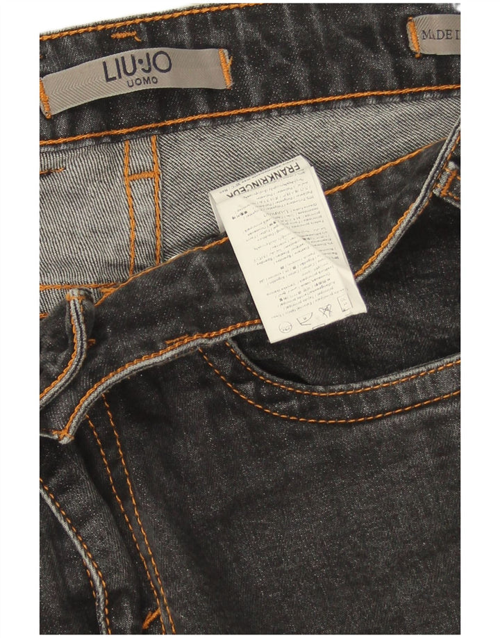 Vaqueros Liu Jo Hombre Uomo Slim W32 L29 Algodón Gris