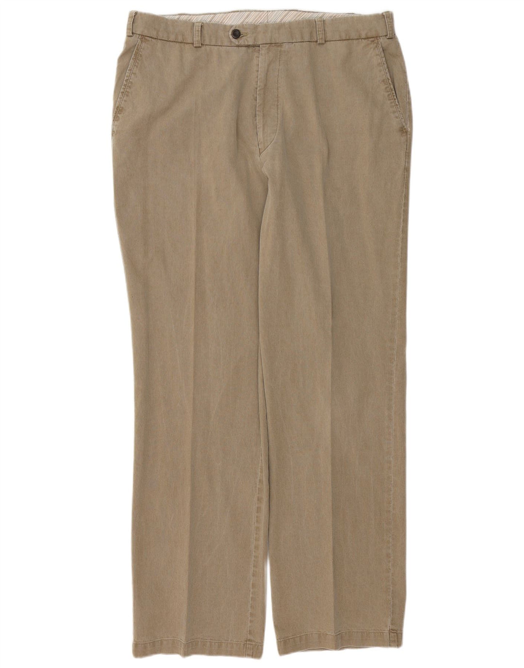 DOUGLAS Pantalón recto de pana para hombre W38 L31 Algodón beige