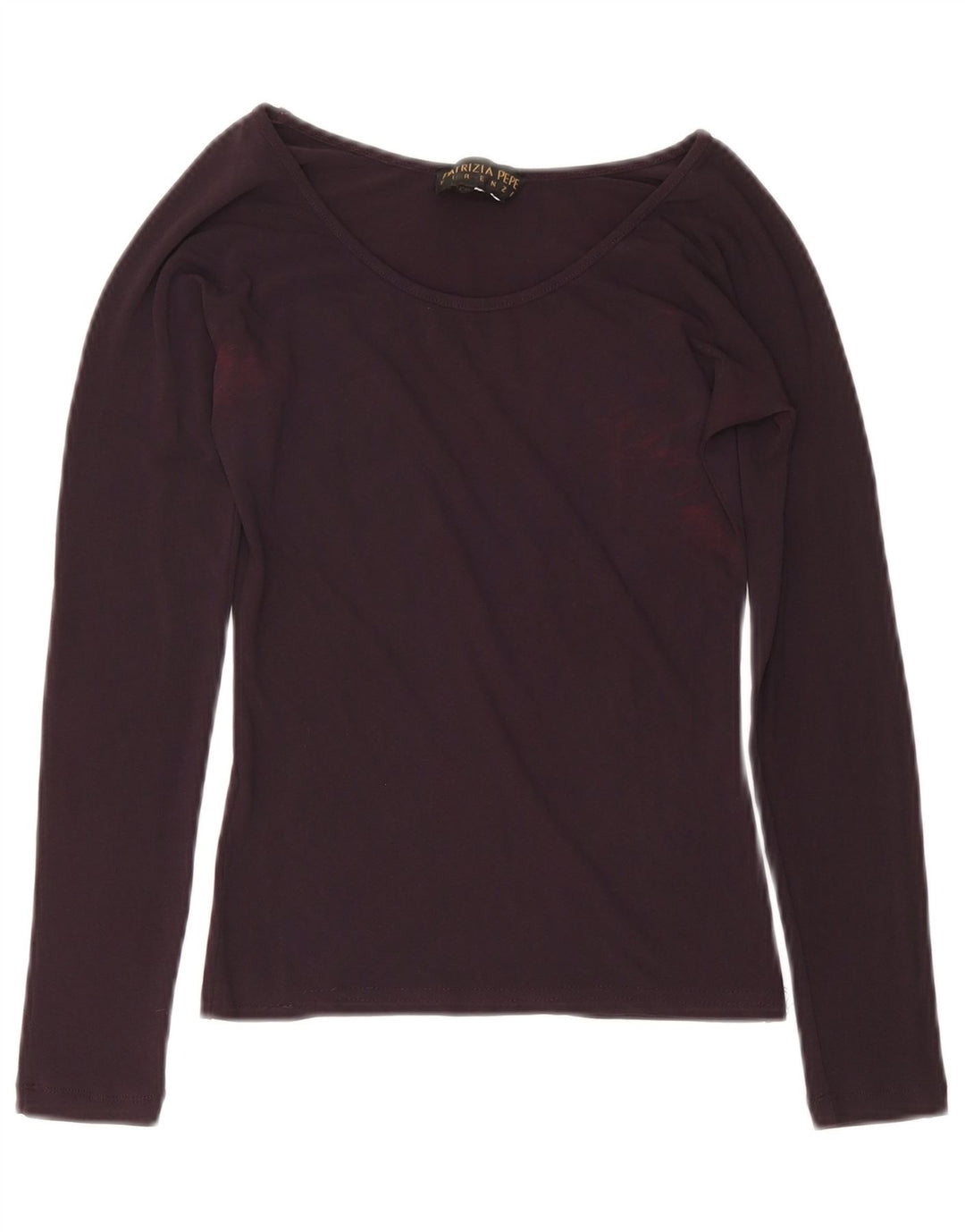 Patrizia Pepe Top para Mujer Manga Larga US 6 Medium Borgoña