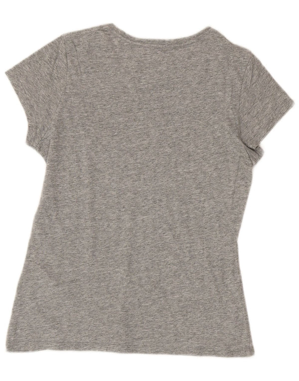 Levi's Camiseta gráfica para mujer Top UK 12 Algodón moteado gris medio
