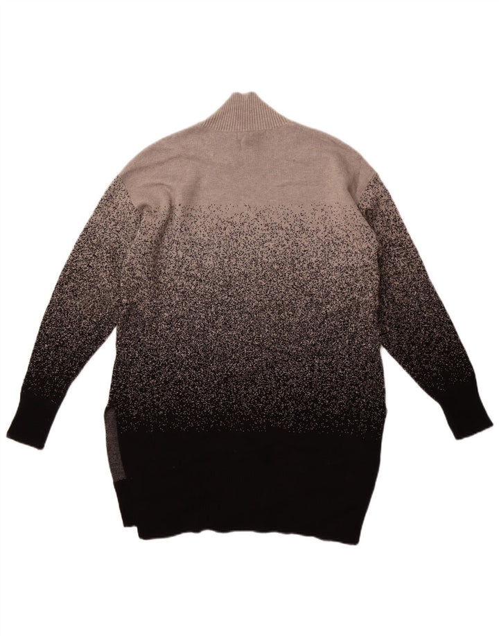 Marks & Spencer Jersey con Cuello Alto para Mujer UK 10 Small Grey Moteado