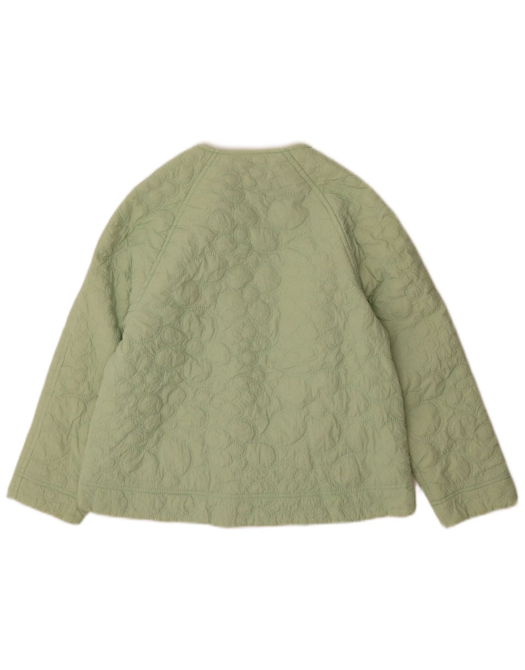 Zara Mujer Chaqueta Acolchada UK 4 XS Nylon Verde