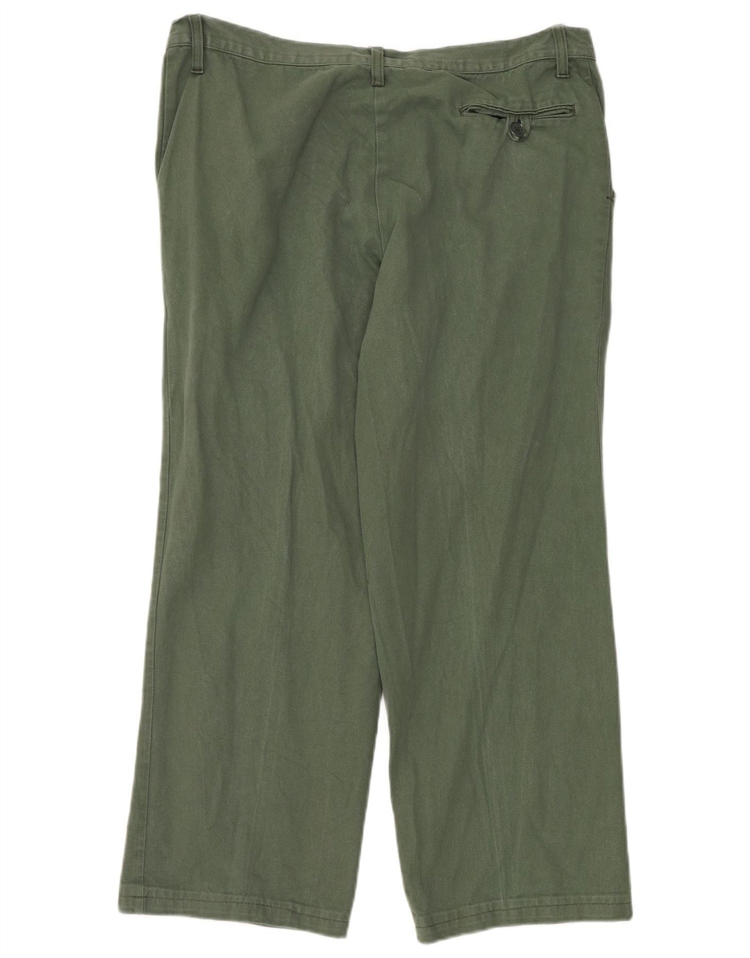 VINTAGE Pantalón chino recto para hombre W38 L30 Verde