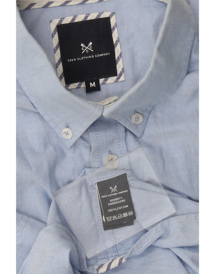 Crew Clothing Camisa de manga corta para hombre Algodón azul medio