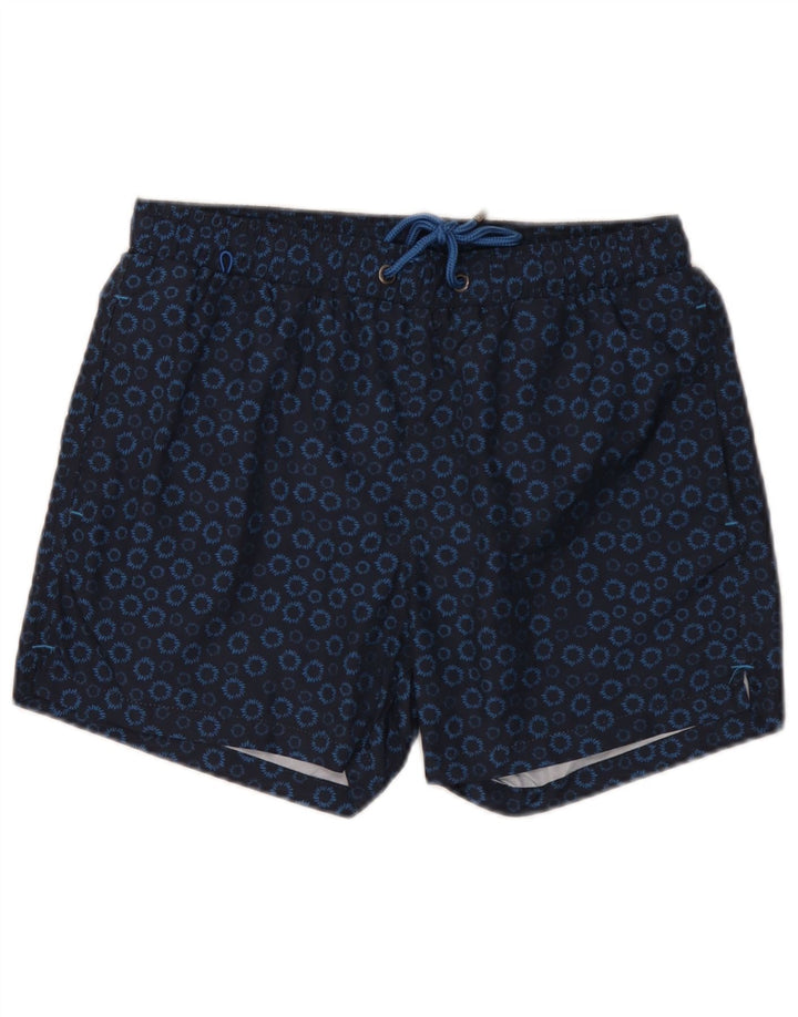 Gutteridge Hombre Bañador Shorts Mediano Azul Marino Floral Poliéster