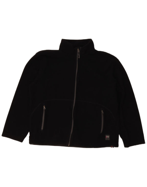 Think Pink Chaqueta polar para mujer UK 20 2XL Poliéster negro