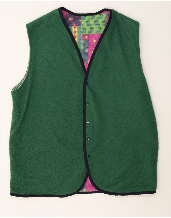 Rifle Chaleco de forro polar reversible para hombre UK 40 Large Multicolor Patchwork