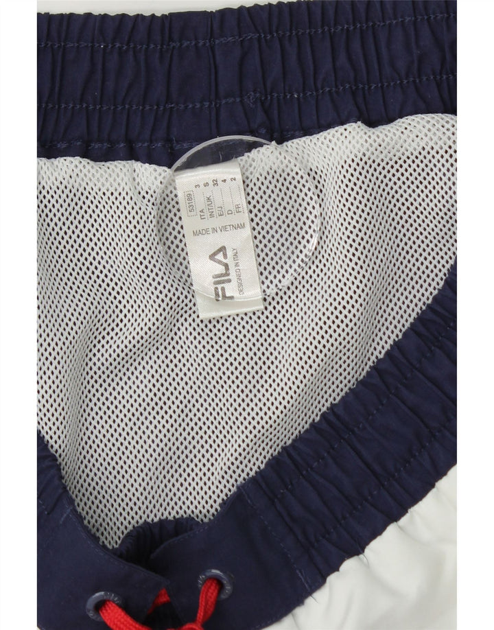 Fila Hombre Bañador Shorts Small Azul Marino Colorblock Poliéster