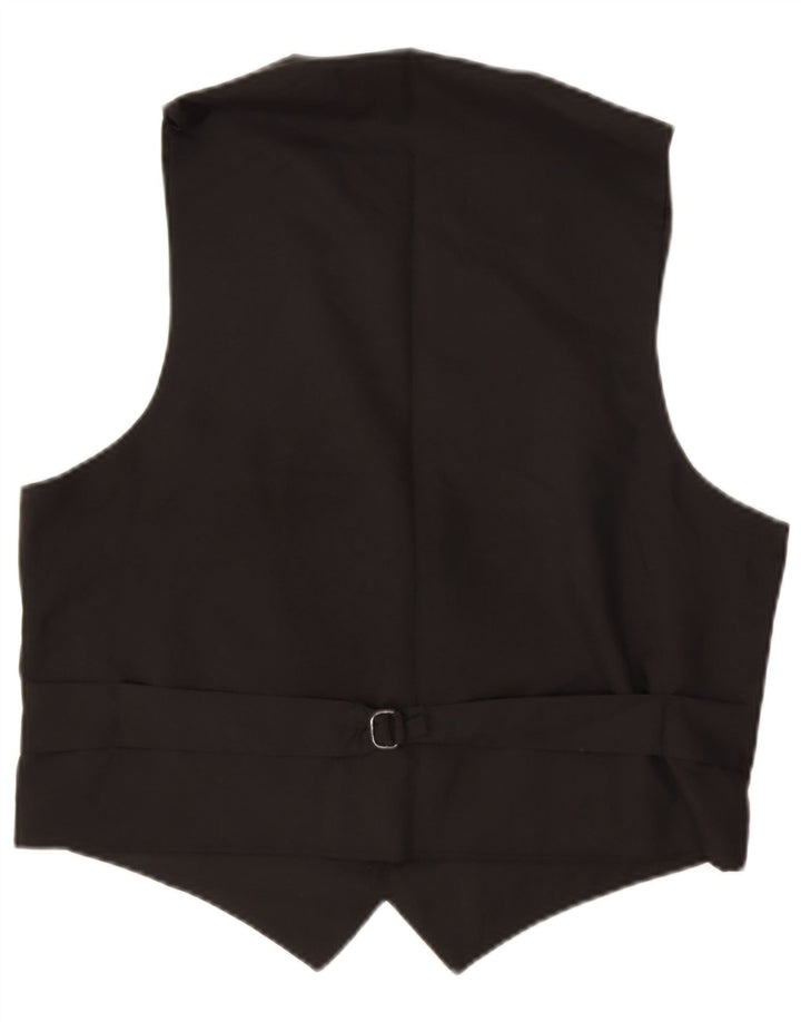 Chaleco vintage para hombre a cuadros verdes grandes
