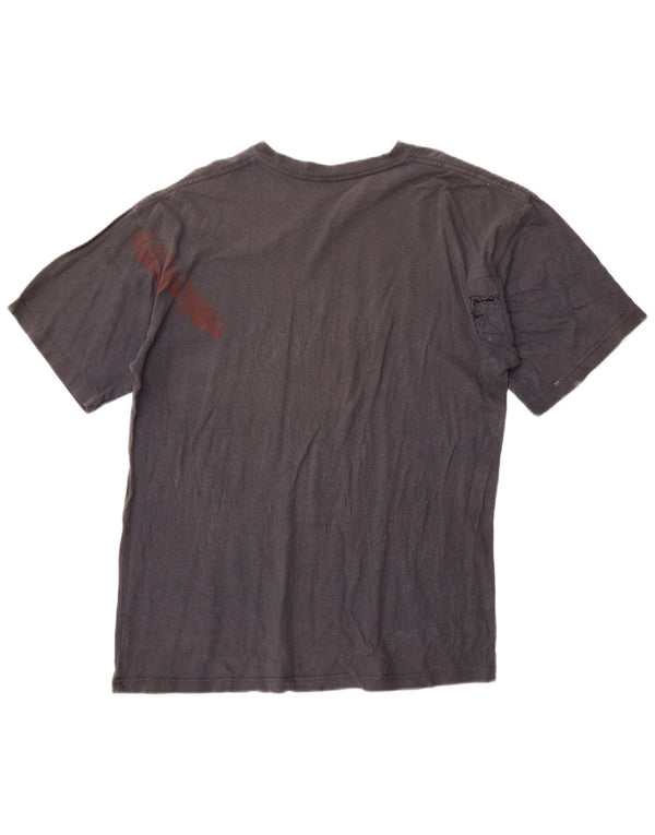 HARD ROCK Camiseta estampada Malta para hombre Top de algodón gris medio