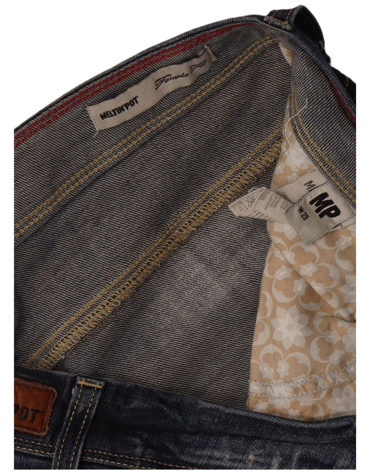 Meltin' Pot Jeans recortados para mujer W29 L24 Algodón azul