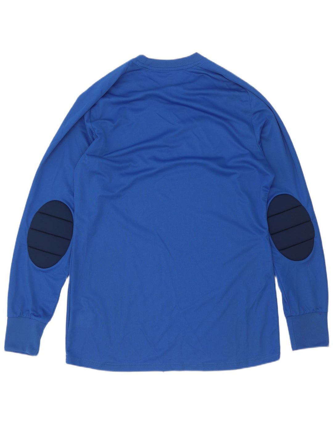 Adidas Hombre Climalite Top Manga Larga Azul Medio Colorblock Poliéster