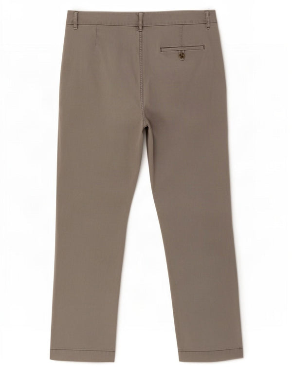 Marks & Spencer Pantalones chinos rectos para mujer UK 14 Medium W30 L26 Gris