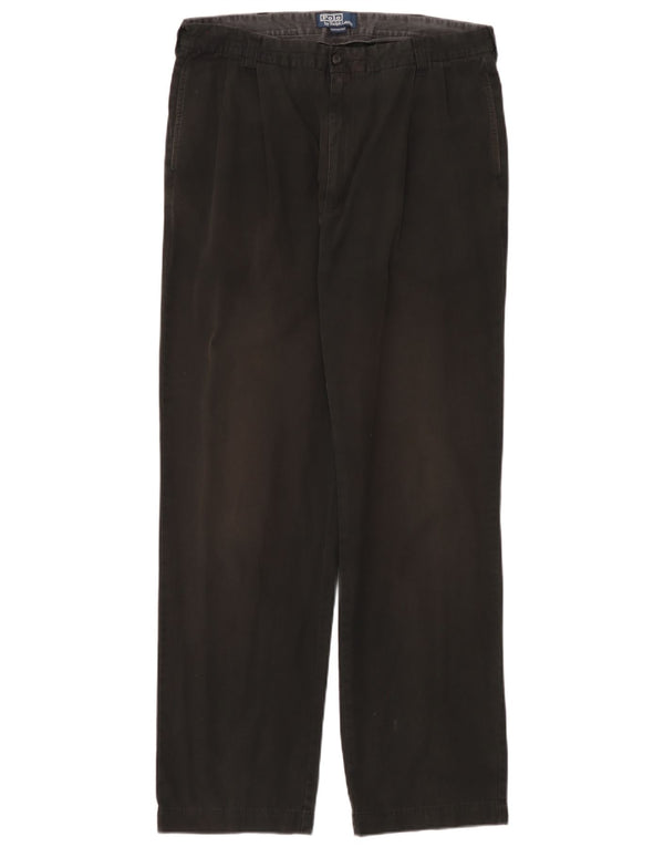 Polo Ralph Lauren Pantalones chinos con pinzas para hombre W38 L34 Algodón negro