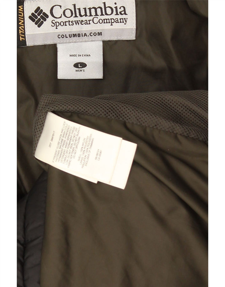 Columbia Chaqueta acolchada para hombre UK 40 Large Nylon negro