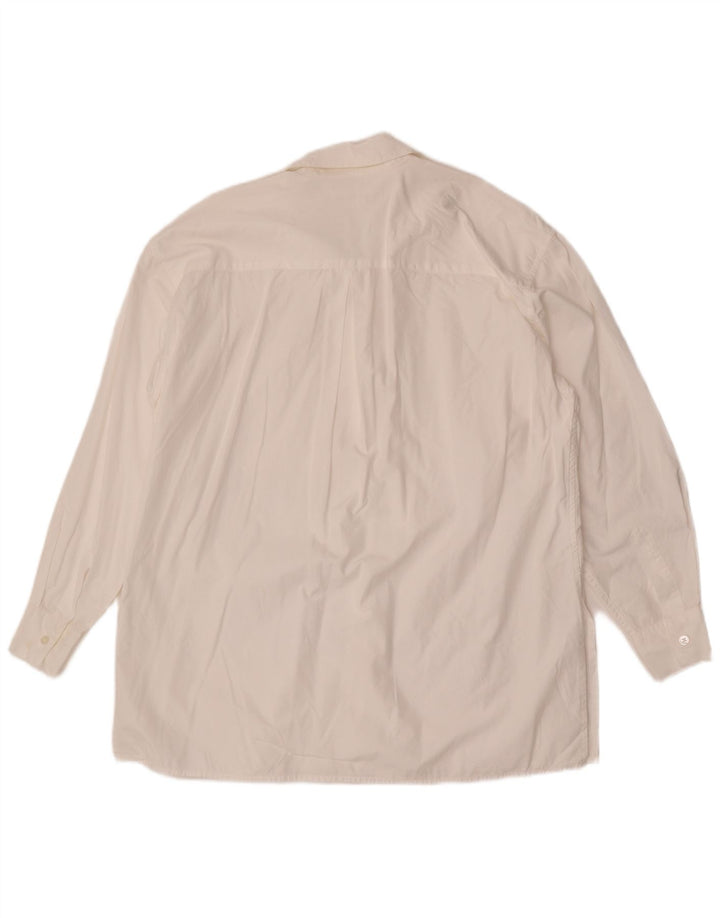 Banana Republic Camisa extragrande para mujer UK 44 Algodón blanco mediano