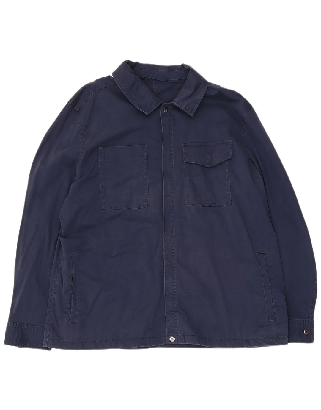 Marks & Spencer Chaqueta utilitaria para hombre UK 46 3XL Algodón azul marino