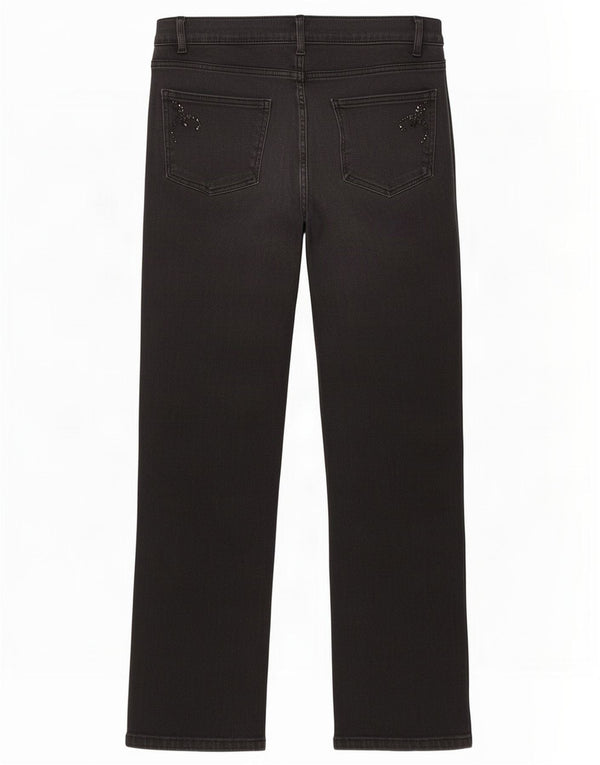 Marks & Spencer Vaqueros rectos Per Una para mujer UK 12 Medium W32 L27 Negro