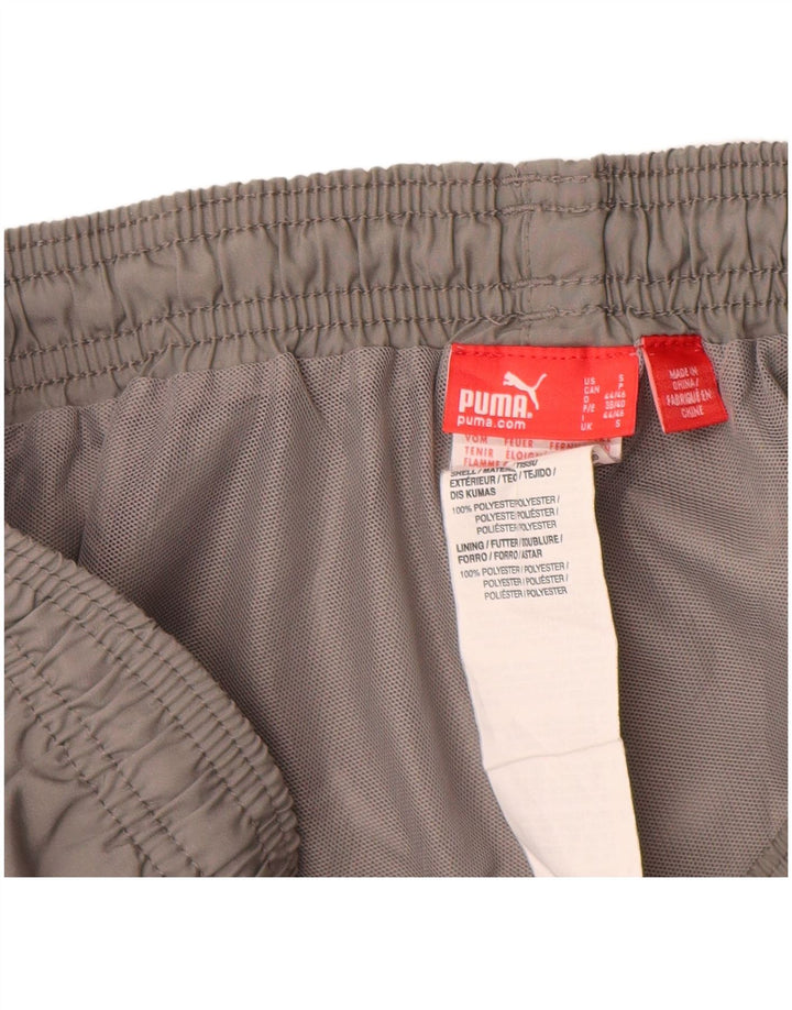 Puma Mens Capri Chándal Pantalones Pequeño Gris Poliéster