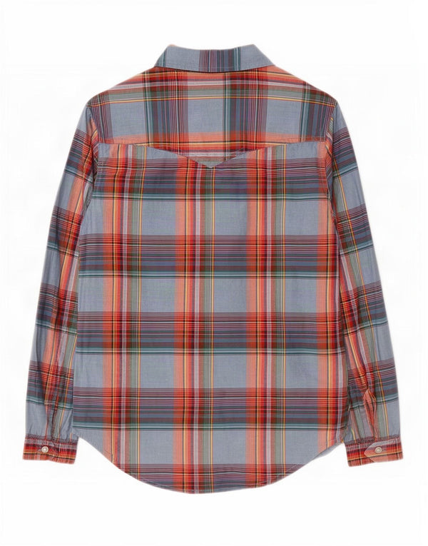 Wrangler Camisa holgada para mujer UK 6 XS Algodón a cuadros multicolor