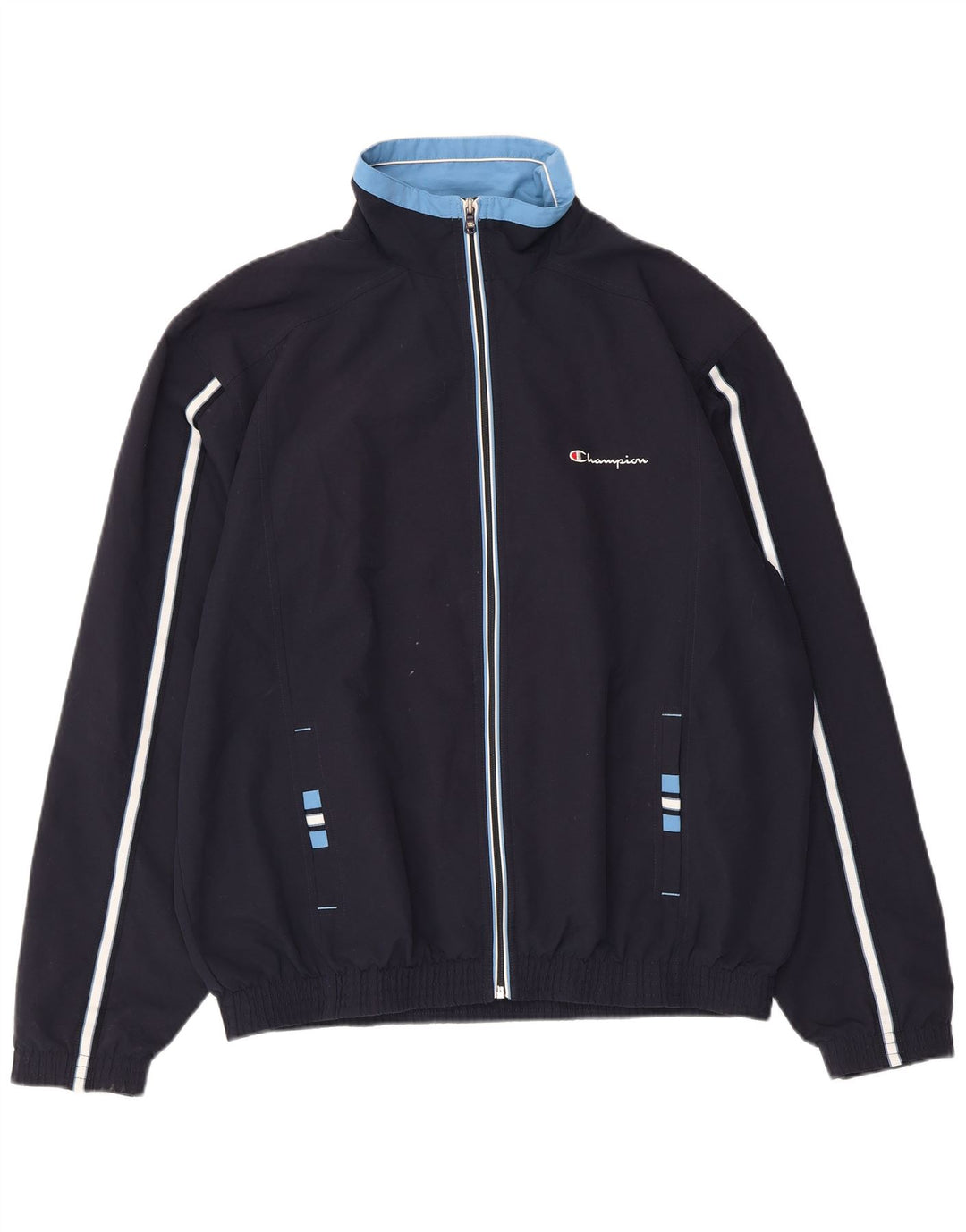 Champion Chaqueta de chándal para hombre XL Poliéster azul marino