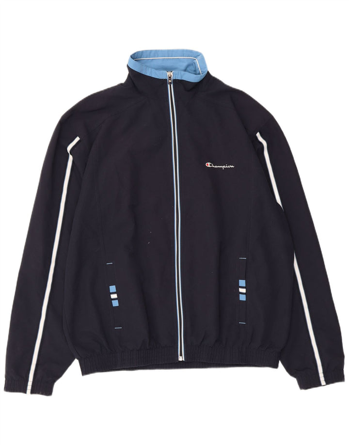 Champion Chaqueta de chándal para hombre XL Poliéster azul marino
