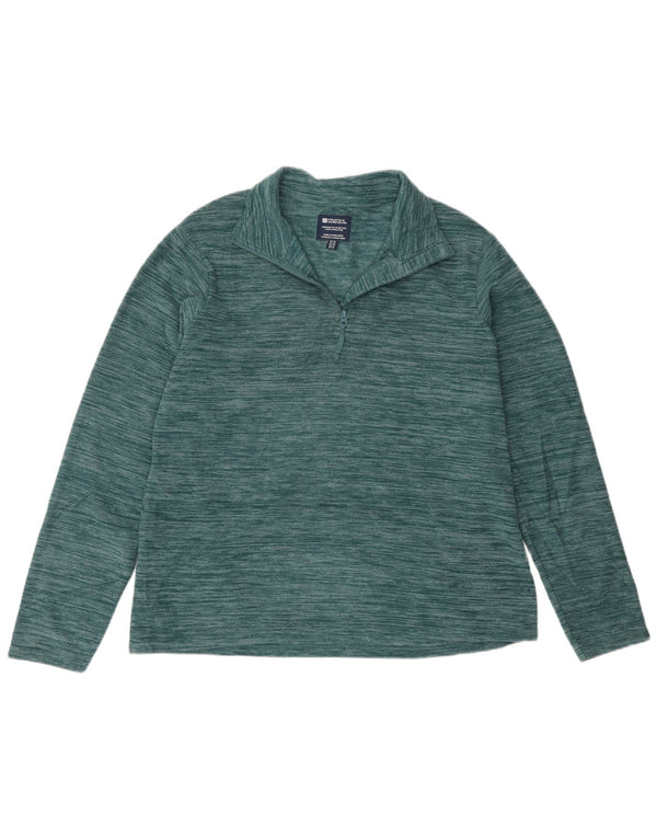 Jersey de forro polar con cremallera y cuello para mujer de Mountain Warehouse UK 46 Large Green Moteado