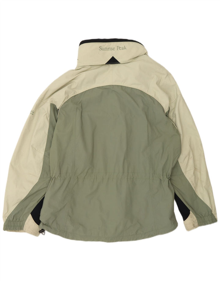 Columbia Chaqueta impermeable intercambiable para mujer, talla 40, color verde grande