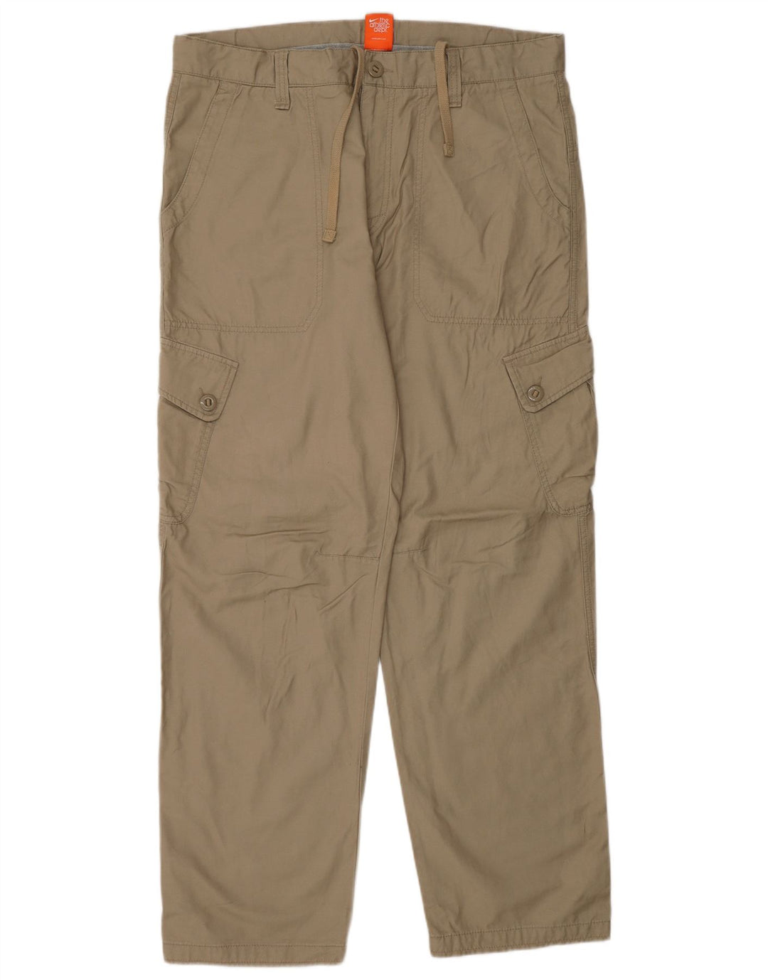 NIKE Pantalón cargo recto para hombre, talla grande, W36 L32, algodón beige