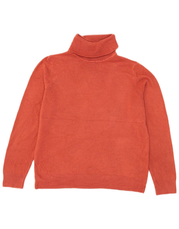 Marks & Spencer Suéter tipo jersey con cuello vuelto para mujer Reino Unido 12 Acrílico naranja mediano