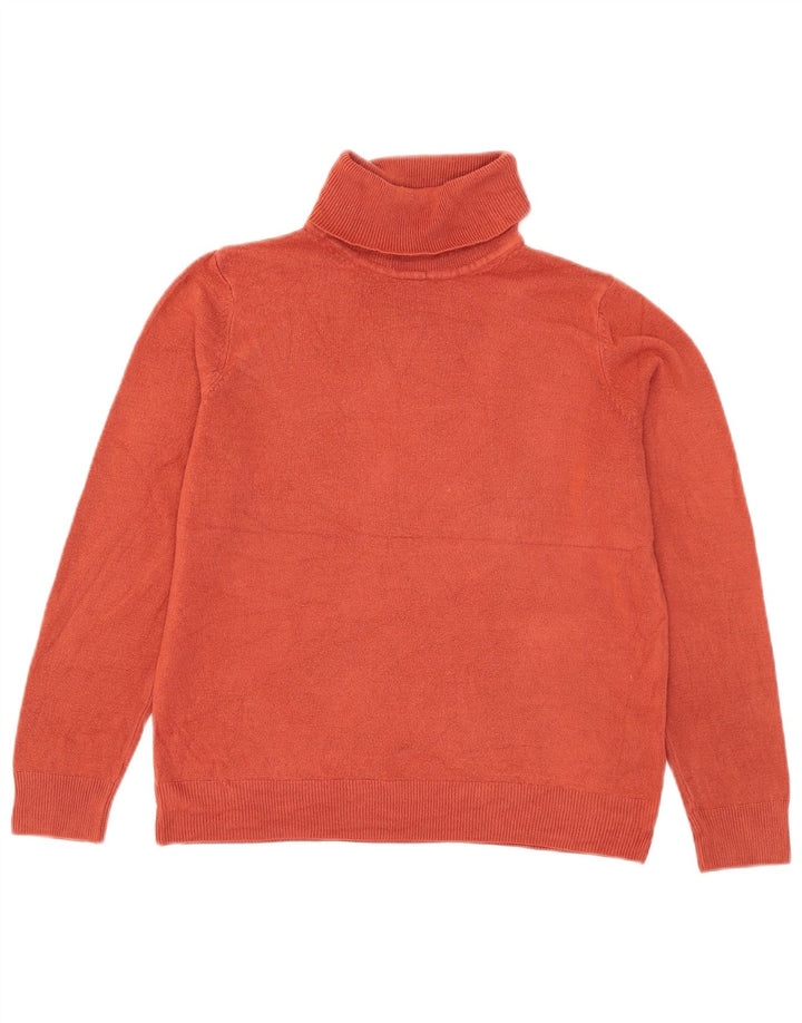 Marks & Spencer Suéter tipo jersey con cuello vuelto para mujer Reino Unido 12 Acrílico naranja mediano