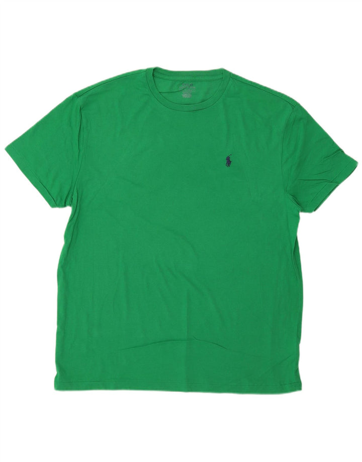 POLO RALPH LAUREN Camiseta de corte clásico para hombre Top grande de algodón verde